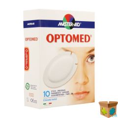 OPTOMED OOGKOMPRES ADH LATEXVRIJ 96X66MM 10 70118
