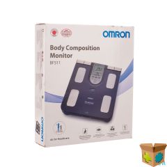 OMRON BF511B BLAUW LICHAAMSCOMPOSITIEMETER <150KG