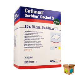 CUTIMED SORBION ZAKJE S 15,0X15,0CM 50 7323214