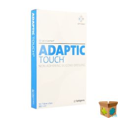 ADAPTIC TOUCH SILICONEVERB 5X7.6CM 10 TCH501