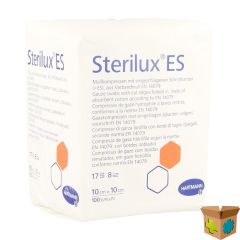 STERILUX ES KP N/ST 8PL 10,0X10,0CM 100 4188045