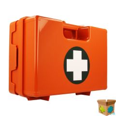 VERBANDKOFFER ORANJE LEEG 28,0X20X11,5CM COVARMED