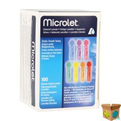 ASCENCIA MICROLET LANCETTEN STER GEKLEURD 100