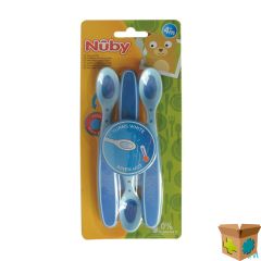 NUBY CL LEPEL WARMTEGEVOELIG ZACHT +3M BLAUW