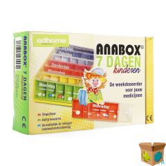KINDERPILLENDOOS ANABOX 7X5 RAINBOW NL