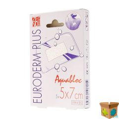 EURODERM PLUS 5X 7CM 5 PLEISTER STERIEL WTP