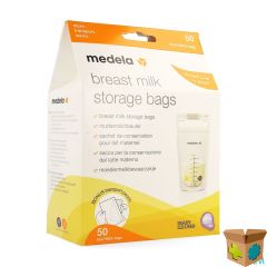 MEDELA ZAKJES VOOR MOEDERMELK 180ML 50