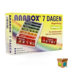 BOITE MEDICAMENTS ANABOX 7 X 5 RAINBOW FR