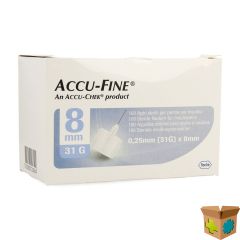 ACCU FINE 31G 8MM 100