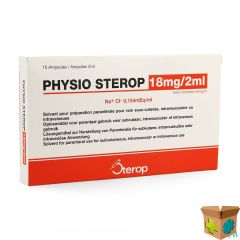 PHYSIO STEROP AMP INJ 10 X 2ML