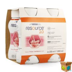 RESOURCE 2.0 AARDBEI 4X200ML 12100544