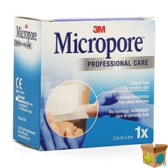 MICROPORE 3M TAPE REFILL 25,0MMX5M ROL 1 1530P-1S
