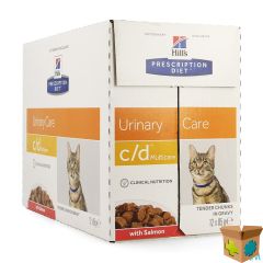 HILLS PRESCRIP.DIET FELINE CD SALMON 12X85G 1882U
