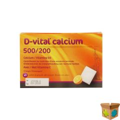 D-VITAL CALCIUM 500/200 SINAAS ZAKJES 40