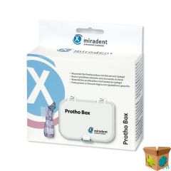 MIRADENT PROTHO BOX MET BORSTEL TANDPROTHESE