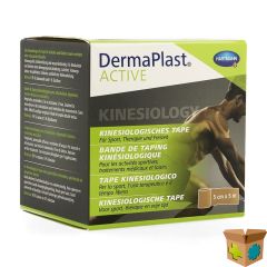 DERMAPLAST ACTIVE KINESIO TAPE BEIGE 5CM X 5M