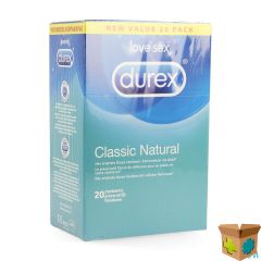 DUREX CLASSIC NATURAL CONDOMS 20