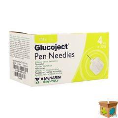 GLUCOJECT PEN NEEDLES 4MM 32G