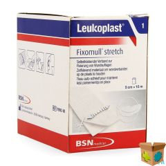 FIXOMULL STRETCH 5CMX10M 1 LEUKOPLAST