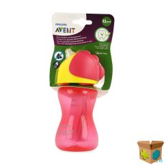 PHILIPS AVENT DRINKBEKER RIETJE GIRL ROZE 300ML