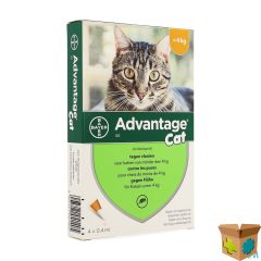 ADVANTAGE 40 KATTEN <4KG 4X0,4ML