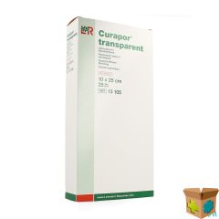 CURAPOR TRANSPARANT STERIEL 10CMX25CM 25 13105
