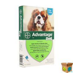 ADVANTAGE 100 HONDEN 4<10KG 4X1,0ML