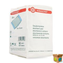 NOBA ABSORBENT PAD N/STER 10CMX10CM 25 9340920