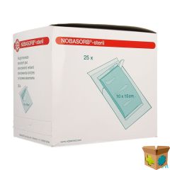 NOBA ABSORBENT PAD STERIEL 10CMX15CM 25 9350963