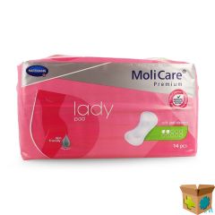 MOLICARE PREMIUM LADY PAD 2 DROPS 26,5X11CM 14