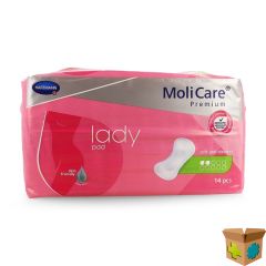 MOLICARE PREMIUM LADY PAD 2 DROPS 26,5X11CM 14