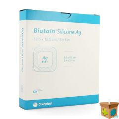 BIATAIN SILICONE AG 12,5CMX12,5CM 5 39638