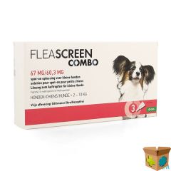 FLEASCREEN COMBO 67MG/60,3MG SPOT ON HOND PIPET 3