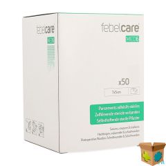FEBELCARE MED6 ZELFKL. STERIELE VERBAND.7X5CM 50ST