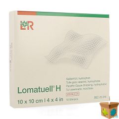 LOMATUELL H KOMPRES STER 10X10CM 10 23315