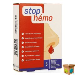 STOP HEMO WATTEN STERIEL 5X4CM