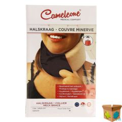 CAMELEONE HALSKRAAG BRUIN/VIJG M 1 Q05031
