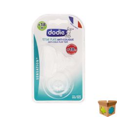 DODIE SPEEN PLAT GROTE HALS SIL. DEBIET 5 +18M