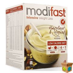 MODIFAST INTENSIVE HAZELN.&YOG. FLAV.PUDDING 8X52G