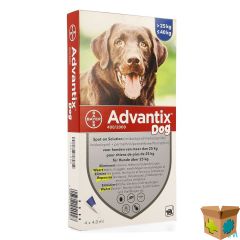 ADVANTIX 400/2000 HONDEN 25<40KG FL 4X4,0ML