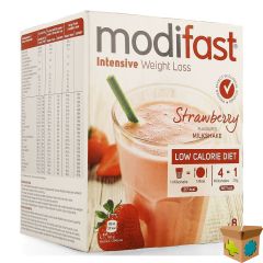 MODIFAST INTENSIVE STRAWBERRY FLAV.MILKSHAKE 8X55G