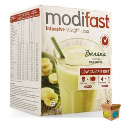 MODIFAST INTENSIVE BANANA FLAVOUR. MILKSHAKE 8X55G