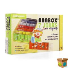 KINDERPILLENDOOS ANABOX 7X5 RAINBOW FR