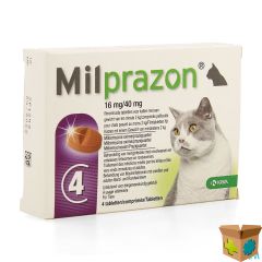 MILPRAZON 16MG/ 40MG KAT +2KG COMP 1X4