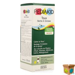 PEDIAKID TOUX SECHE GRASSE SOL BUV 125ML