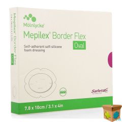MEPILEX BORDER FLEX OVAL VERB 7,8X10CM 5 583500