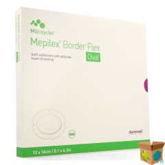 MEPILEX BORDER FLEX OVAL VERB 13X16CM 5 583300