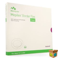 MEPILEX BORDER FLEX OVAL VERB 13X16CM 5 583300