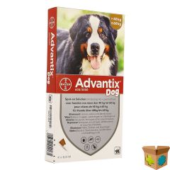 ADVANTIX DOG SPOT-ON OPL HOND 40-60KG PIPET 4X6ML