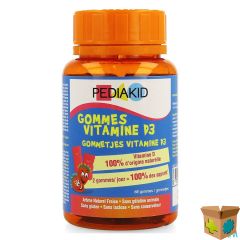 PEDIAKID VITAMINEN D3 GOMMETJES 68